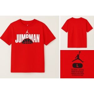 Nike Air Jorden Jump-Man Tee‎ Shirt Youth Large Sporty Basketball Activewear